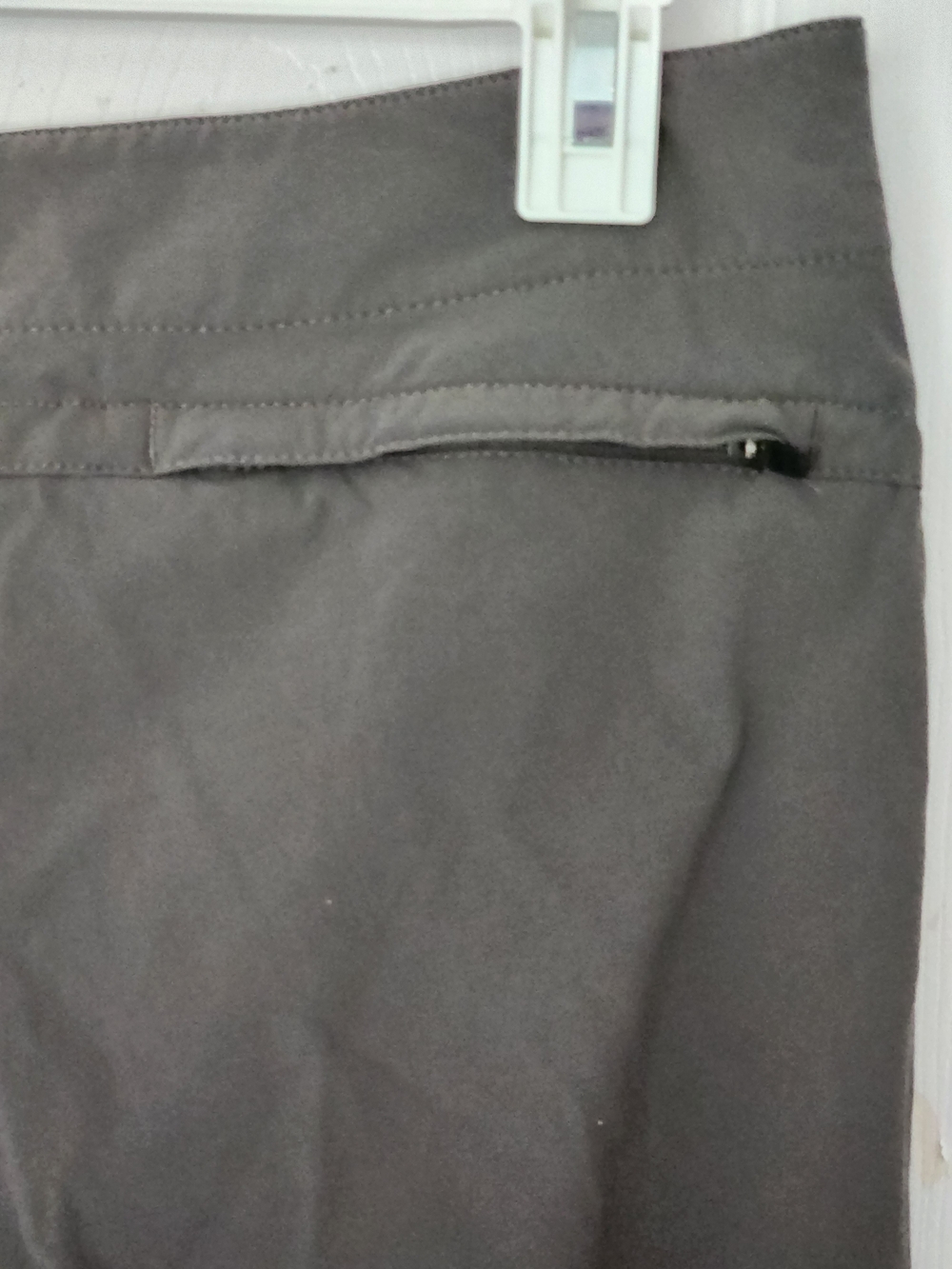 Eddie Bauer Dark Gray First Ascent Hiking Pants Orange Waistband Size 10 - Picture 7 of 12
